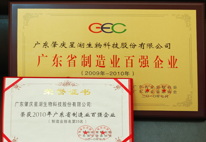 广东省制造业百强企业